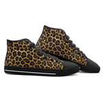 High-Top Canvas Shoes Leopard Pattern