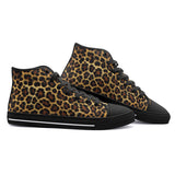 High-Top Canvas Shoes Leopard Pattern