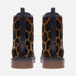 Leather Boots Leopard Art Texture