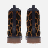 Leather Boots Leopard Art Texture