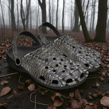 Classic Clogs Gray Alligator Pattern Print