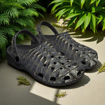 Classic Clogs Black Alligator Pattern Print