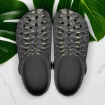 Classic Clogs Black Alligator Pattern Print