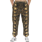 Men's Sweatpants Gold Alligator Pattern Print