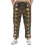 Men's Sweatpants Gold Alligator Pattern Print