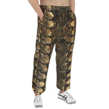 Men's Sweatpants Gold Alligator Pattern Print