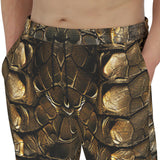 Men's Sweatpants Gold Alligator Pattern Print