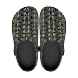 Classic Clogs Gray Alligator Texture Print