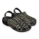 Classic Clogs Gray Alligator Texture Print