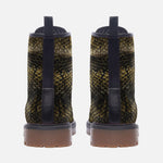 Leather Boots Golden Snake Skales