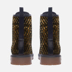 Leather Boots Golden Reptile Skales