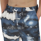 Men's Sweatpants Blue Snake Skales Print