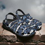 Classic Clogs Blue Snake Skales Print
