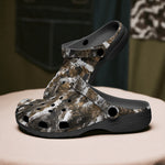 Classic Clogs Brown Snake Skin Print