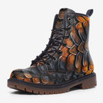 Leather Boots Dragon Skales Texture Print