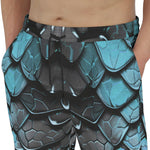 Men's Sweatpants Blue Dragon Skales Texture Print