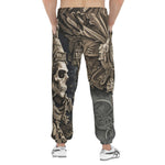 Men's Sweatpants Mayan Skull Carved Stone Wall Art