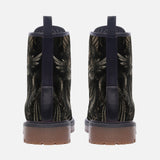 Leather Boots Ancient Skull Carved Stone Wall Art