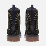 Leather Boots Aztec Skull Carved Stone Wall Art