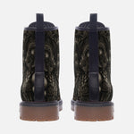Leather Boots Aztec Skull Carved Stone Wall Art