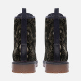 Leather Boots Aztec Skull Carved Stone Wall Art