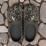 Classic Clogs Aztec Skull Carved Stone Wall Art