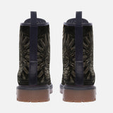 Leather Boots Aztec Skull Carved Stone Wall Art