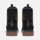 Leather Boots Aztec Skull Carved Stone Wall Art