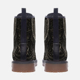 Leather Boots Mayan Skull Carved Stone Wall Art