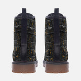Leather Boots Egypt Gold Symbols Stone Engraved Art
