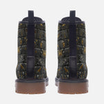 Leather Boots Egypt Gold Symbols Stone Engraved Art