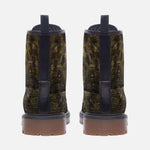Leather Boots Gold Egypt Stone Engraved Art