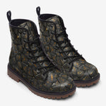 Leather Boots Egypt Gold Symbols Stone Engraved Art