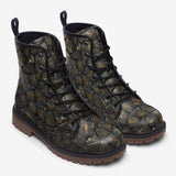 Leather Boots Egypt Gold Symbols Stone Engraved Art