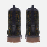 Leather Boots Egypt Gold Symbols Stone Engraved Art