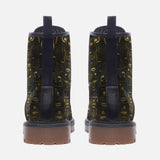 Leather Boots Egypt Gold Symbols Stone Engraved Art