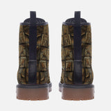 Leather Boots Golden Egyptian Symbols Wall Art