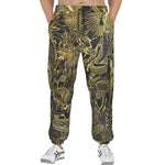 Men's Sweatpants Egyptian Characters Covered in Gold