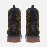 Leather Boots Egyptian Characters Covered in Gold