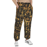 Men's Sweatpants Mysterious Golden Egyptian Symbols