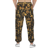 Men's Sweatpants Mysterious Golden Egyptian Symbols