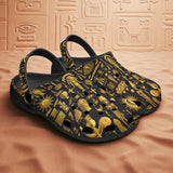 Classic Clogs Egyptian Symbols in Gold