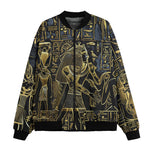 Bomber Jacket Golden Egyptian Characters