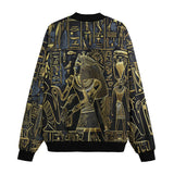 Bomber Jacket Golden Egyptian Characters