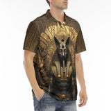 Men's Polo Shirt Egyptian Anubis Cat