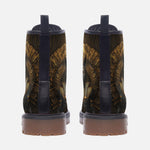 Leather Boots Egyptian Anubis Cat