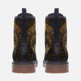 Leather Boots Egyptian Anubis Cat