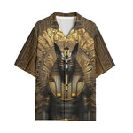 Hawaiian Shirt Egyptian Anubis Cat