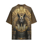 Hawaiian Shirt Egyptian Anubis Cat