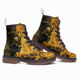 Leather Boots Egypt Pharaoh Gold and Black